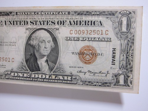 1935A $1 Hawaii WWII Emergency Issue Silver Certificate C00932501C - Picture 4 of 8
