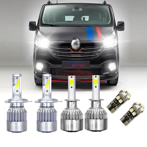 For Renault Trafic 100w White Xenon HID High/Low/Fog/Side Headlight