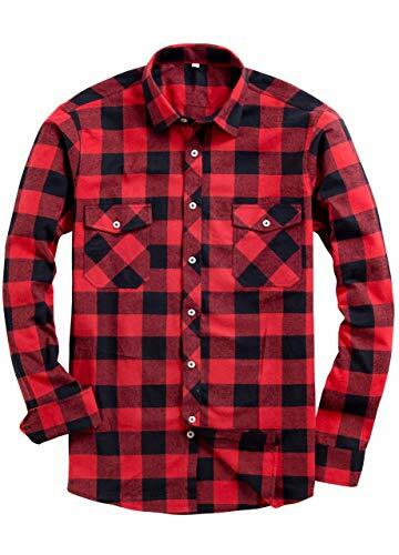 NEW Unisex Red Black Buffalo Plaid Shirt Long Sleeve Button NEW Unisex Red Black Buffalo Plaid Shirt Long Sleeve Button