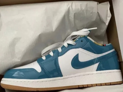 Nike Air Jordan 1 Low Barcelona Cyber Teal (GS) US6,5 EU39