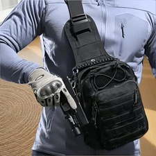 Tactical Gun Holster Chest Bag Concealed Carry Sling Backpack Shooting Hunting