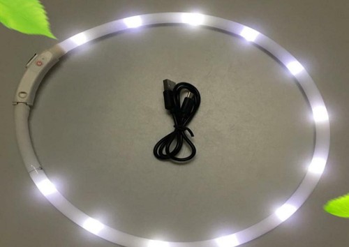 DOT RECHARGEABLE DOTTED LED PET GLOW COLLAR adjustable flash light-up FOR dog - Picture 50 of 65