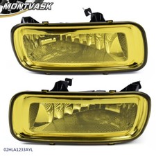 Fit For 04-05 Ford F15006 Lincoln Mark Lt Yellow Lens Fog Lights W Bulbs