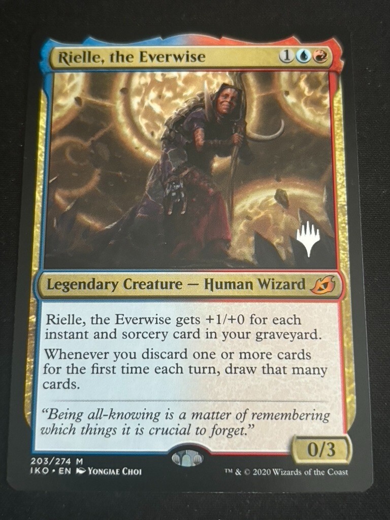 periwinkle mtg cards Rielle, the Everwise (Promo Pack) [Ikoria: Lair of Behemoths Promos] Lightly Played