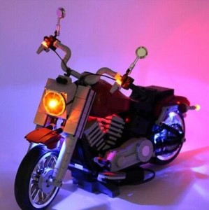 LED Licht Beleuchtung SET Akku Box passend für Lego Harley Davidson 10269