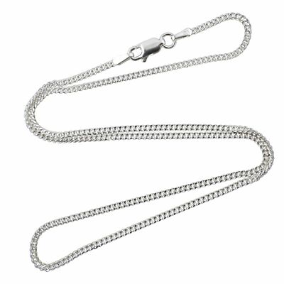 Sterling Silver 1.8mm CURB Chain Necklace 925 Italy 16, 18, 20, 22, 24, 30'' 