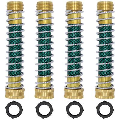 Garden Hose Extension Adapter Hose Kink Protector with Coil Spring 4 Pack
