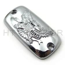 Chrome Brake Fluid Reservoir Cap Cover "Free Spirit" For 2002-2012 Honda VTX1800