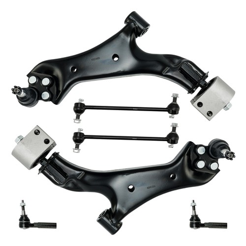 Front Lower Control Arms + Tie Rod Ends for 2010- 2017 Chevy Equinox GMC Terrain - Picture 3 of 10