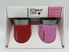 In hand - New STANLEY x TARGET Valentine's Day Red & Pink GO TUMBLER 2 PACK 10OZ