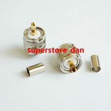 20X UHF male PL259 plug PL-259 crimp RG-8X RG8X LMR240 cable connector
