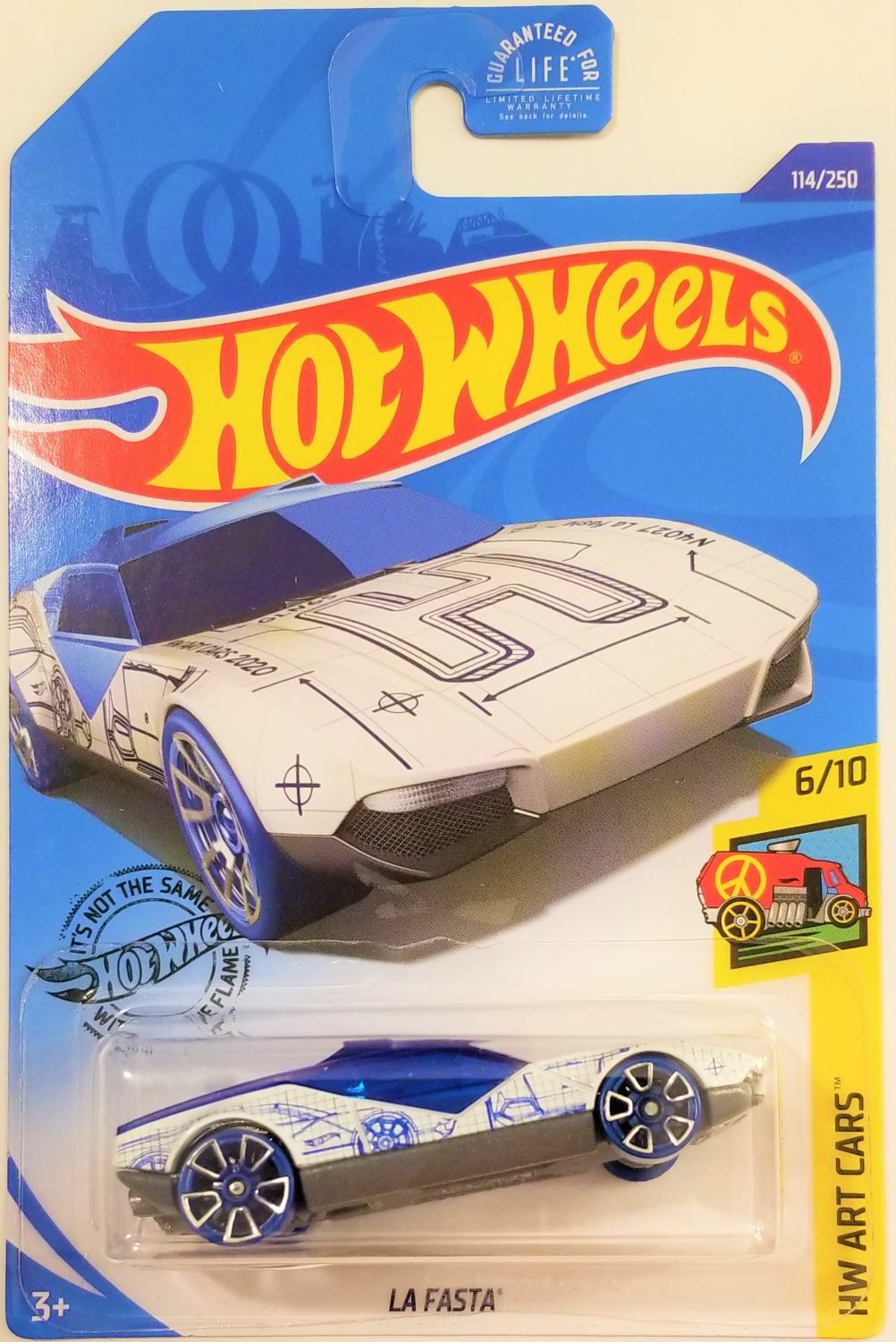 Hot Wheels - 2020 HW Art Cars 6/10 La Fasta 114/250 (BBGLN65)