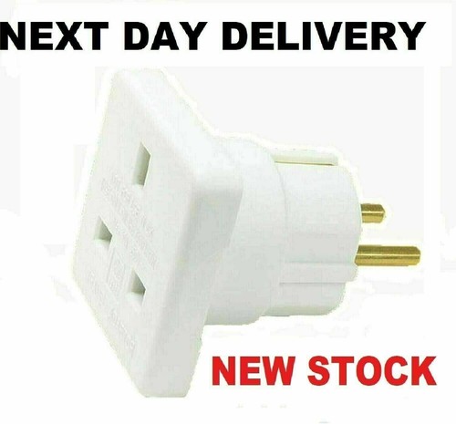 3 x UK to EU European 2 Pin Travel Adaptor Plug Converter Europe - Picture 4 of 6