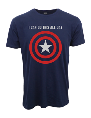 T-shirt Captain America logo bleu homme - Avengers