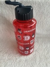 St George Illawarra Dragons NRL TEAM Large Flip Drink Water Bottle Brand New
