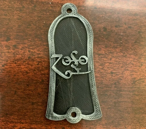 GUITAR TRUSS ROD COVER - ZOSO LED ZEPPELIN FOR GIBSON USA - CUSTOM PLASTIC 3D 