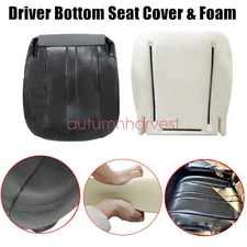 Fit For Chevy Express 2003-14 Driver Bottom Leather Seat Cover & Foam DARK GRAY