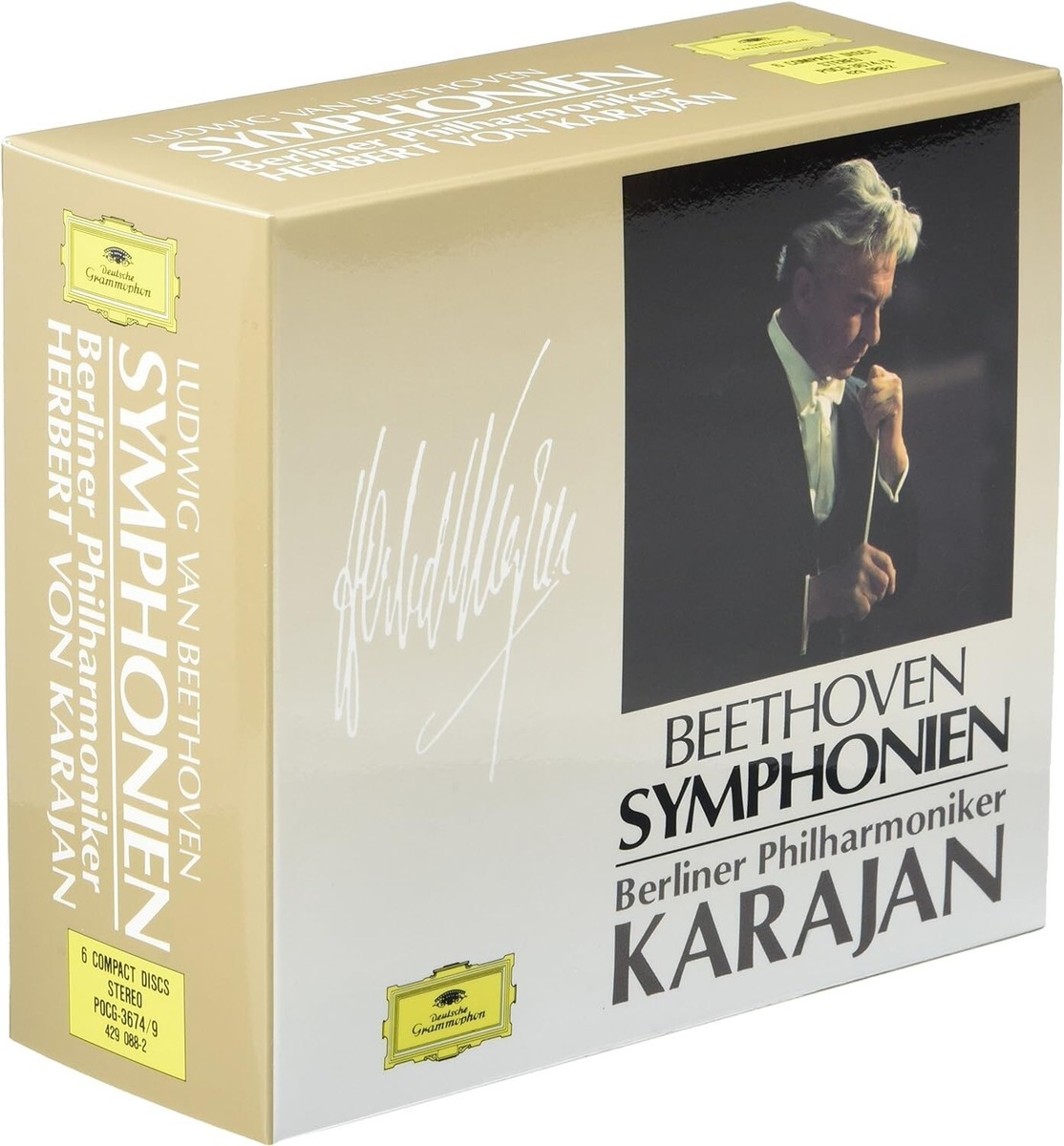 Herbert von Karajan/BPO NEW 6 CD Beethoven 9 Sym./Overtures 70's