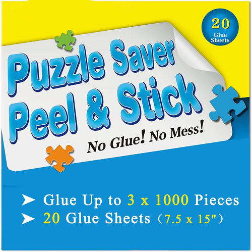 Preserve 3 X 1000 Piece Puzzle Saver Kit - 20 Sheets, No Mess Puzzle Glue and Fr - Bild 2 von 12
