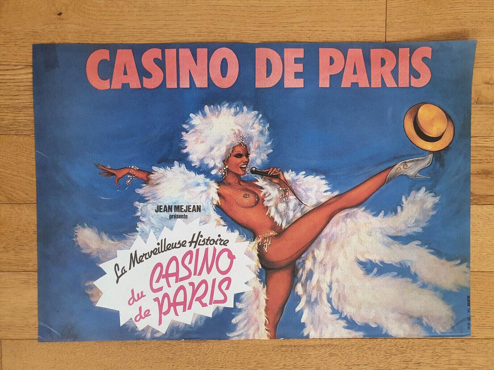 CASINO DE PARIS - ORIGINAL POSTER - JEAN MEJEAN - AFFICHE ORIGINALE- 80'S - RARE image 2