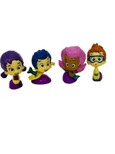 Bubble Guppies Figure Toy Cake Topper Lot Of 4 Viacom International 2013