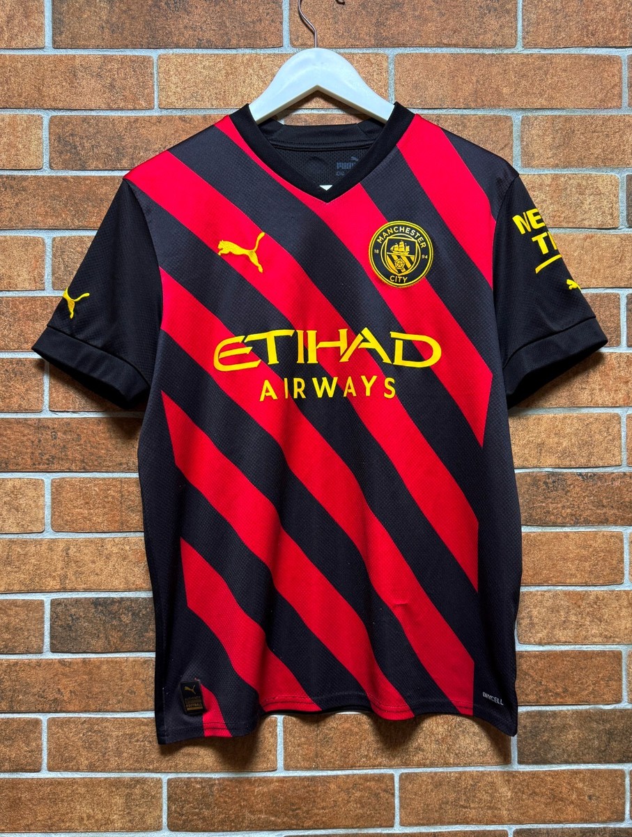 MANCHESTER CITY 2022/2023 AWAY SHIRT JERSEY PUMA SIZE YOUTH XL XLB