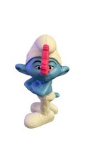 Grouchy Smurf Butterfly 2011 McDonald's Happy Meal Toy Figure 3"