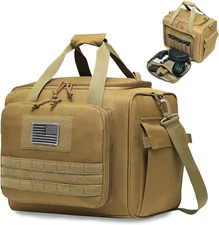 Pistol Gun Case Big Duffle Bag Large Tactical Shooting Range Firearm Carrying
