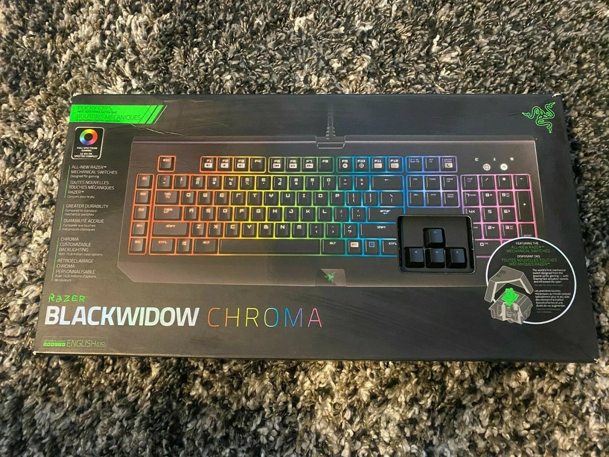 Razer BlackWidow Wired Mechanical Gaming Keyboard for PC, Chroma