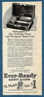 1923 EVER-READY SAFETY RAZOR AD ~ AMERICAN SAFETY RAZOR CORP. ~ Plus 3 bonus ads