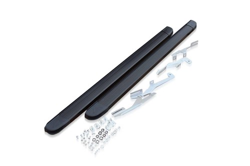 Black Running Boards MY3 To Fit Ford Transit Tourneo Courier SWB 2014-2024 Van - Picture 5 of 12