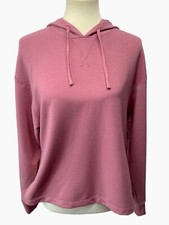 Women's NIKE Yoga Hoodie Sweatshirt Dri-Fit Loose Training Mauve Pink XS NEW