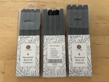 Lot of 12 - Diversebee Permanent Black Ink Fineliners 0.5mm Fine Tip Pens New