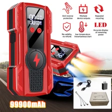 Portable 99900mAh Car Jump Starter Booster Jumper Box Battery Charger Power Bank