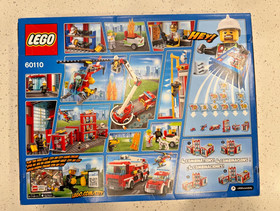 LEGO City 60110 Fire Station new Sealed- Retired Set Building Toy Small Creases