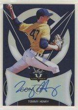 2019 Leaf Valiant Blue Prismatic 21/25 Tommy Henry #BA-TH1 Auto 0b5