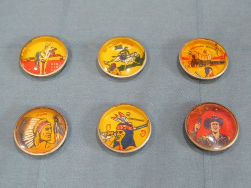 Vtg Tin Puzzle Dexterity Marble Toy Lot- Nabisco Shredded Wheat Juniors Set 6 S