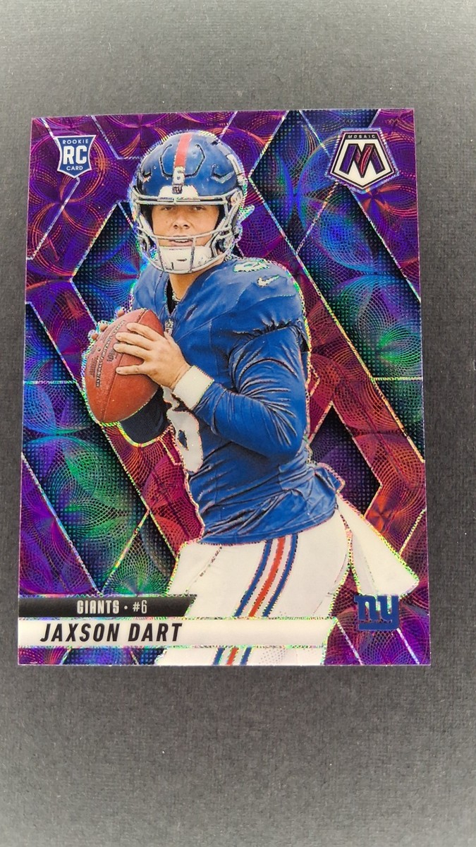 2025 Panini Mosaic Jaxson Dart SP Purple Scope RC New York Giants