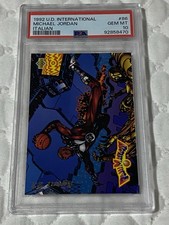 1992 U.D. Michael Jordan Fanimation  International Italian #86 PSA 10! LOW POP!
