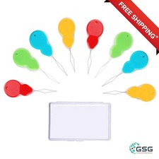 30 Pcs Gourd-Shaped Plastic Needle Threaders for Sewing Crafting