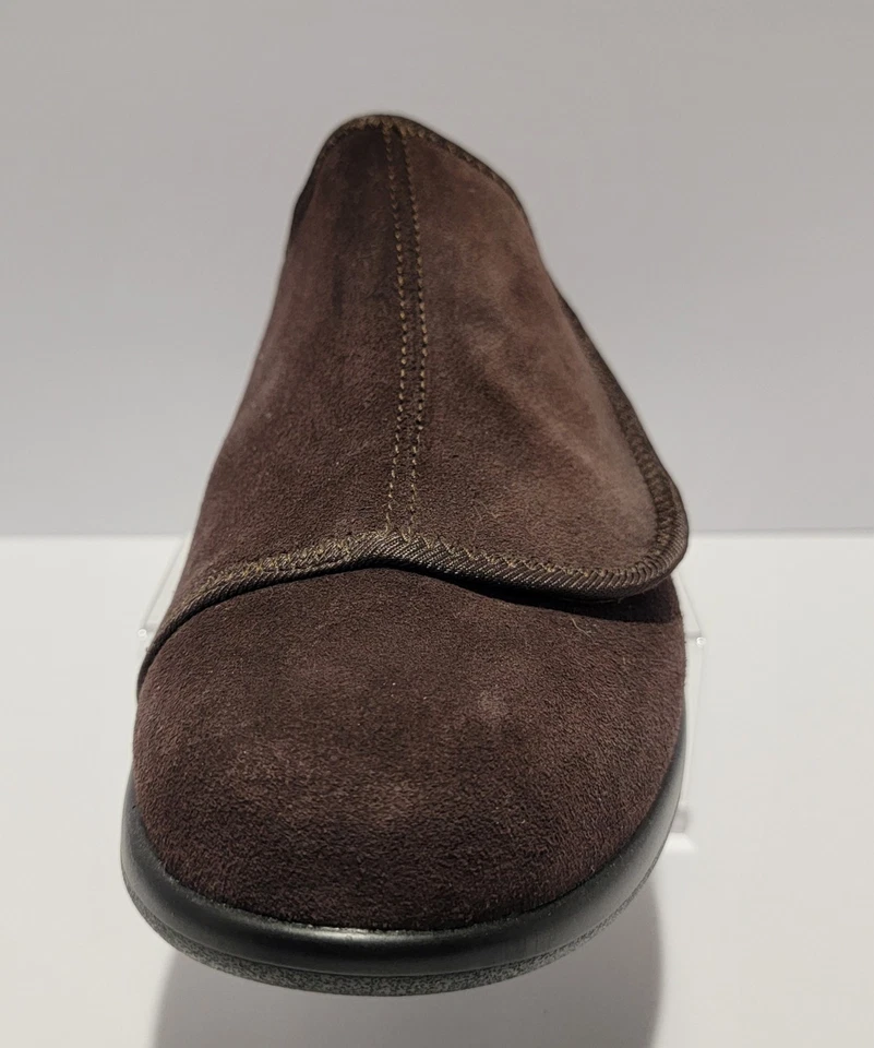 Propet Slippers Mens 10.5 Coleman Flats Comfort MXA003M Brown Leather Slip On - Image 4 of 4