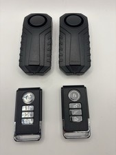 2 Bike Alarm Wireless Motion Sensor Waterproof w/ Remote Control READ Discripton