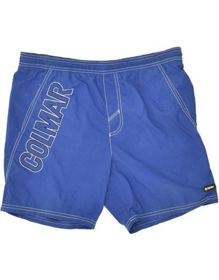 COLMAR Mens Graphic Sport Shorts IT 52 XL Blue Polyester HK11
