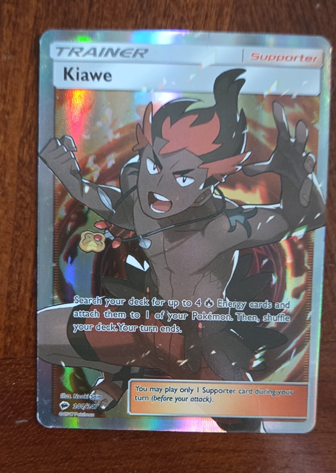 Kiawe (Full Art) 144/147 Sm-Burning Shadows Holo