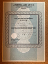 Rzadkość: 1969 Audi NSU Karta przyjemności - Z ŁUKIEM KUPONU - Auto Union Historia