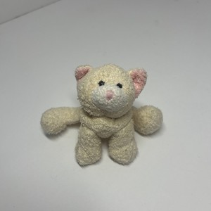 Vintage Russ Berrie Luv Pets Tabbies tan bean Cat Plush 5” kitten Beanie