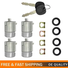 706591 Chevy GMC Single Door Lock Key Cylinder Tumbler Barrel 2 Keys