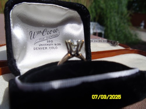 Antique 1 carat 1912 EUROPEAN cut STRIKING brilliant diamond ring SZ 6 fine - Picture 10 of 16
