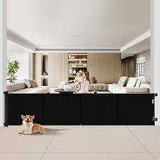 Upgraded 200 inch Retractable Baby Gates Extra Wide with Reinforced Strip Des...