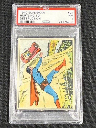 1940 Gum Inc Superman #23 Hurtling To Destruction — PSA 7